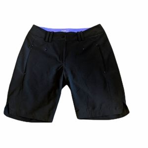 Antigua Women's Bermuda Golf Athletic Black Shorts With Pockets Size 4